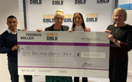 Thomas Miller reaches the end of its first year with global charity partner Street Child