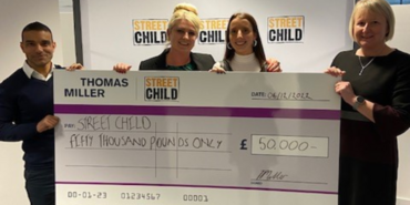 Thomas Miller reaches the end of its first year with global charity partner Street Child