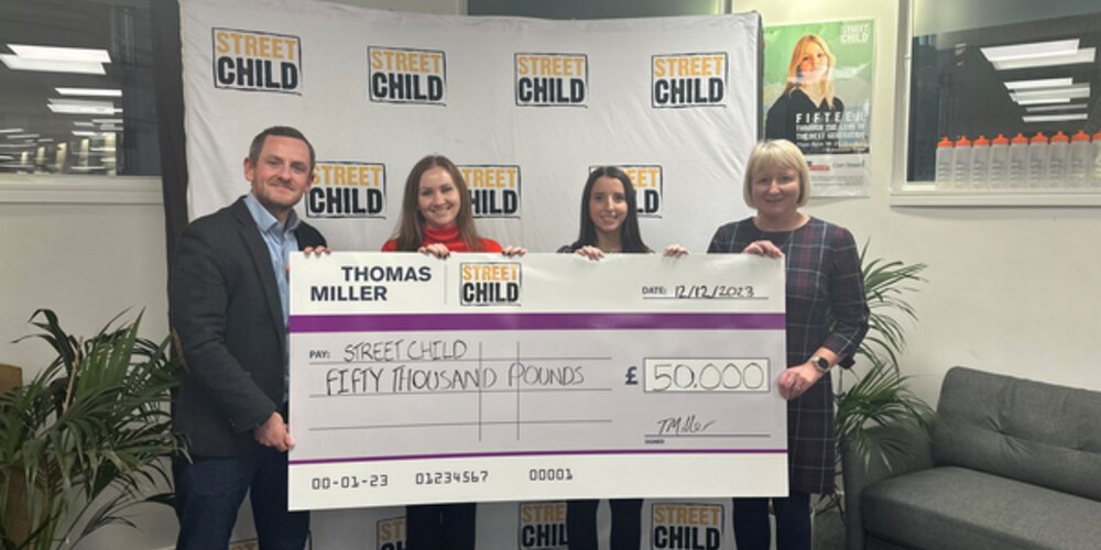 Thomas Miller Reaches the end of Corporate Charity Partnership with Street Child